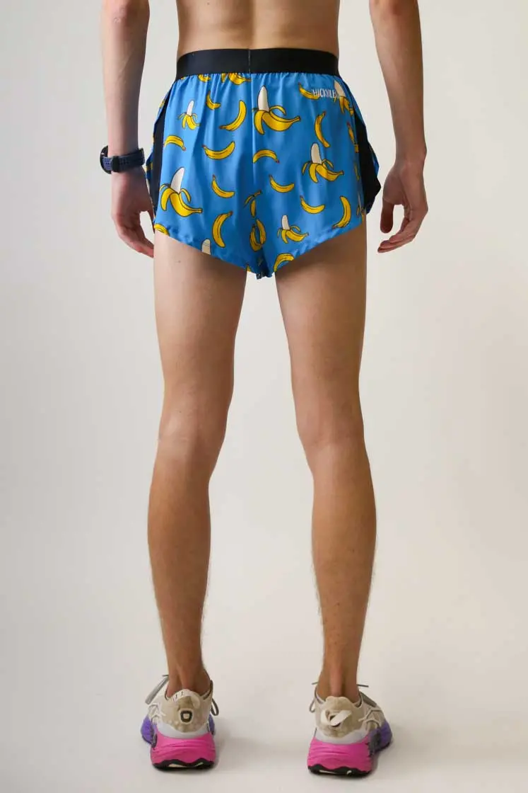 Men's Blue Bananas 2" Split Shorts 5