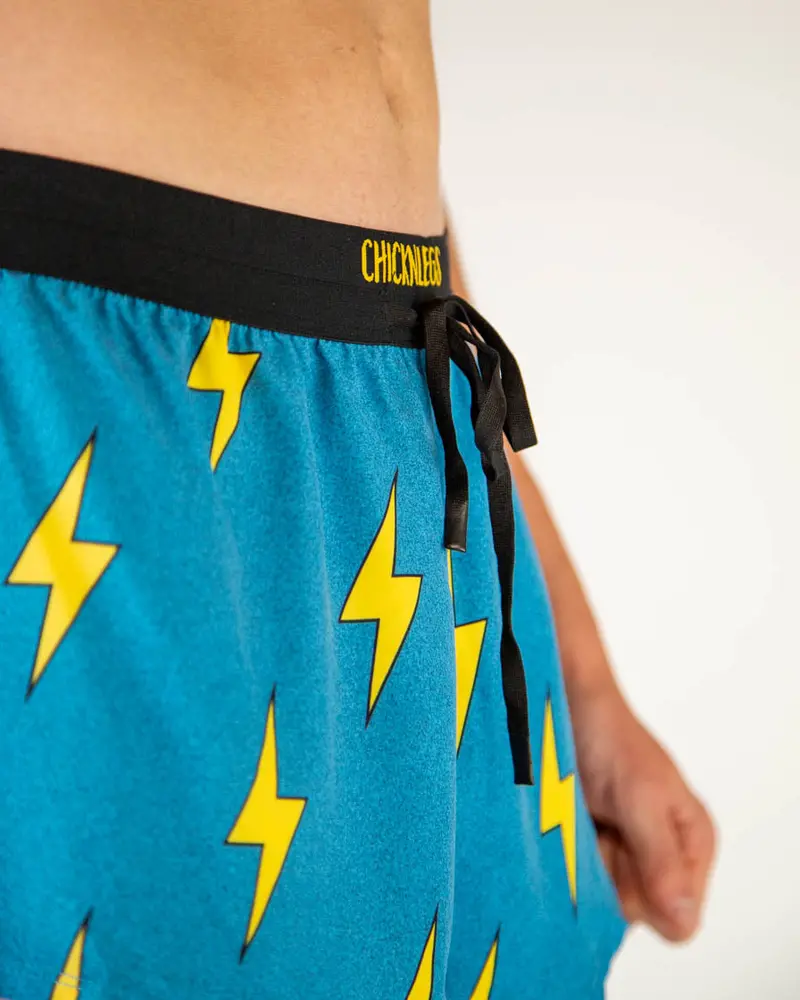 Men's Blue Bolts 2" Ds Split Shorts 2