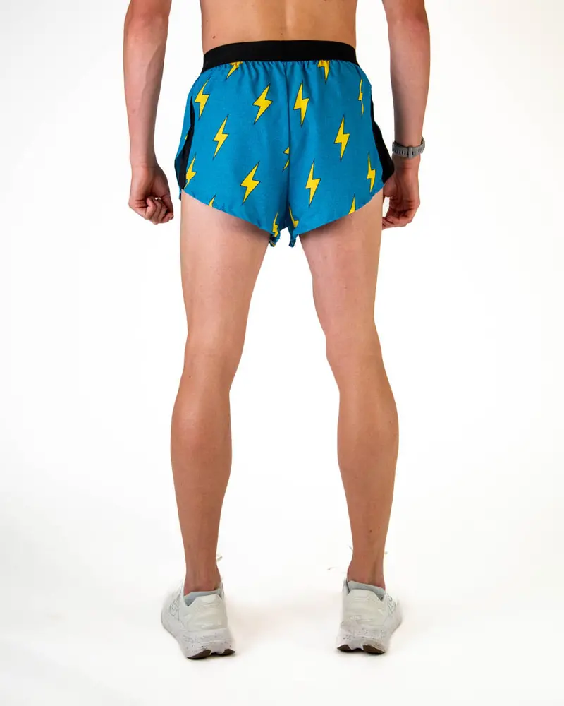 Men's Blue Bolts 2" Ds Split Shorts 5