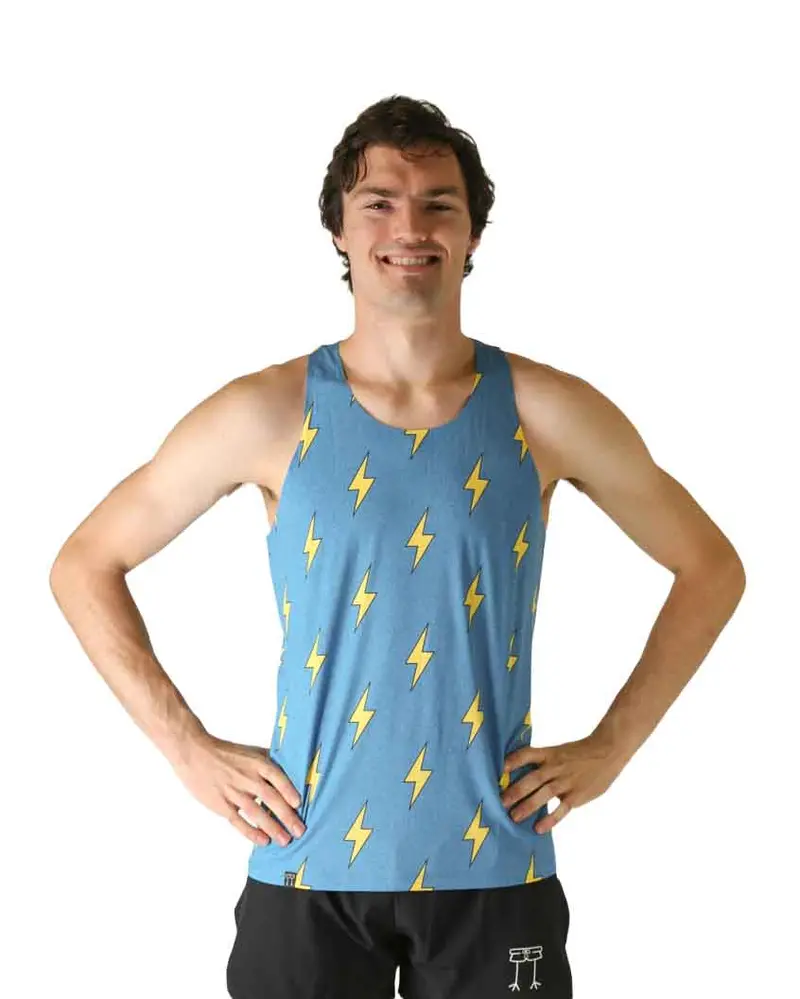 Men's Blue Bolts Performance Singlet 1