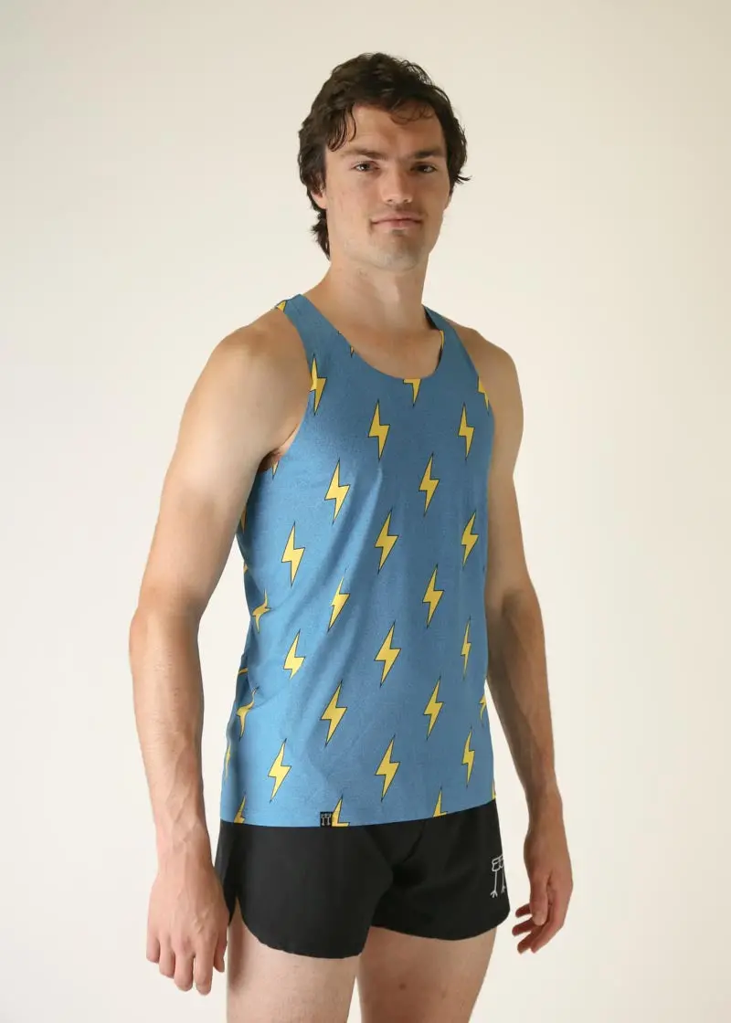 Men's Blue Bolts Performance Singlet 2