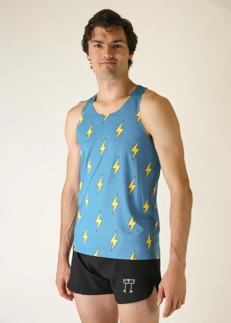Men's Blue Bolts Performance Singlet 3