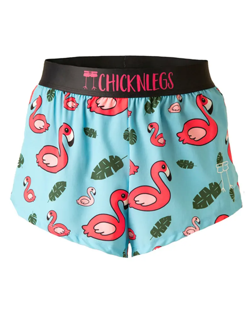 Men's Blue Flamingo 2" Split Shorts 1