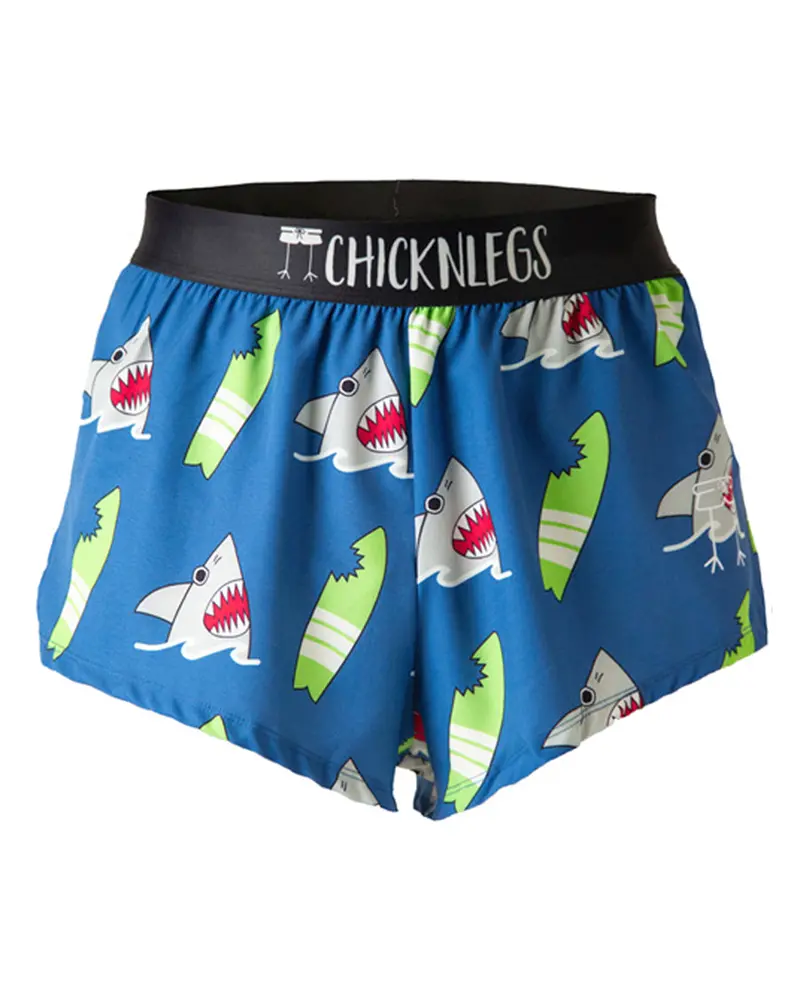 Men's Blue Sharks 2" Split Shorts 1