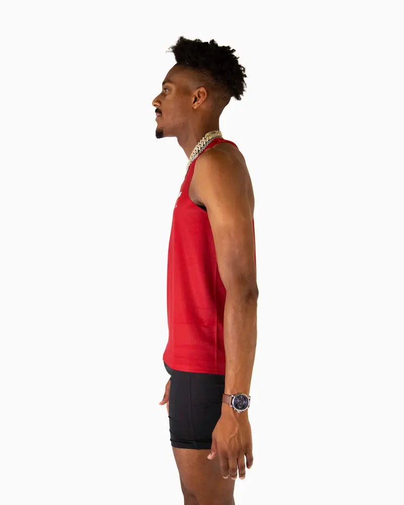 Men's Cardinal Red Performance Singlet 2