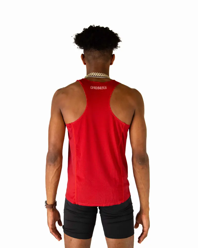 Men's Cardinal Red Performance Singlet 4