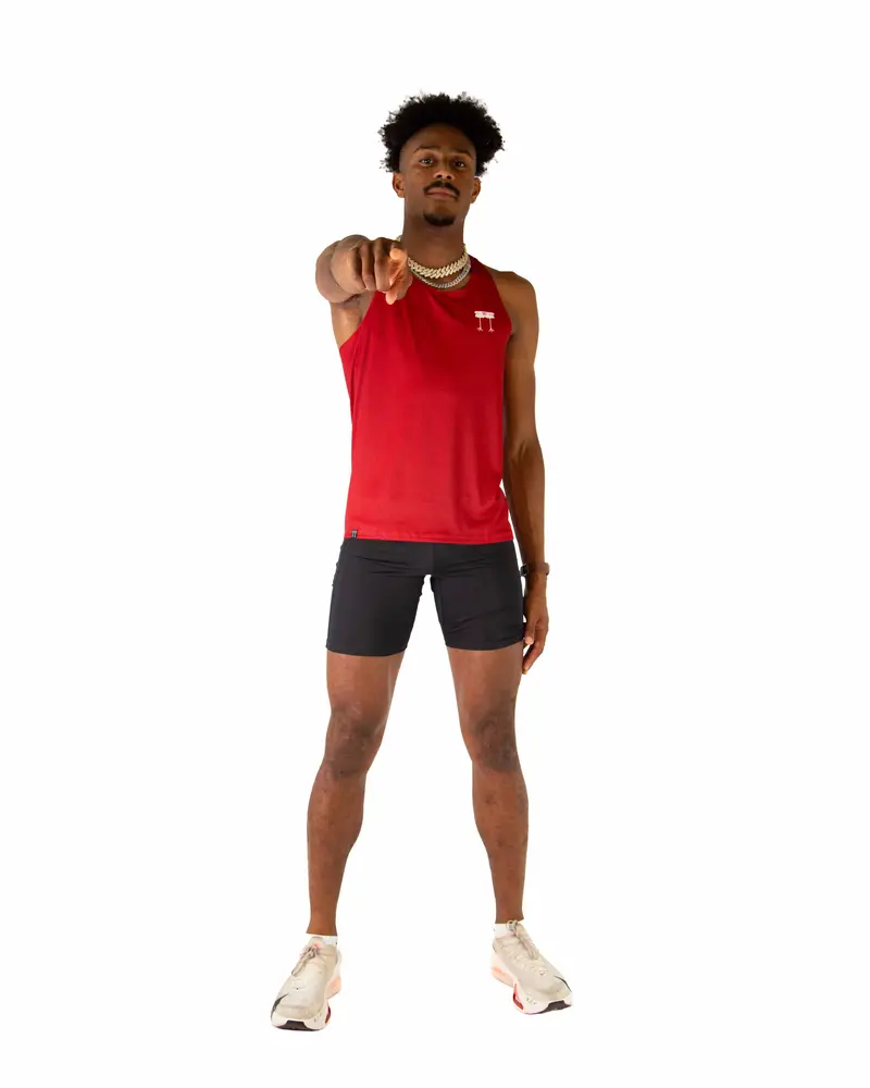 Men's Cardinal Red Performance Singlet 5