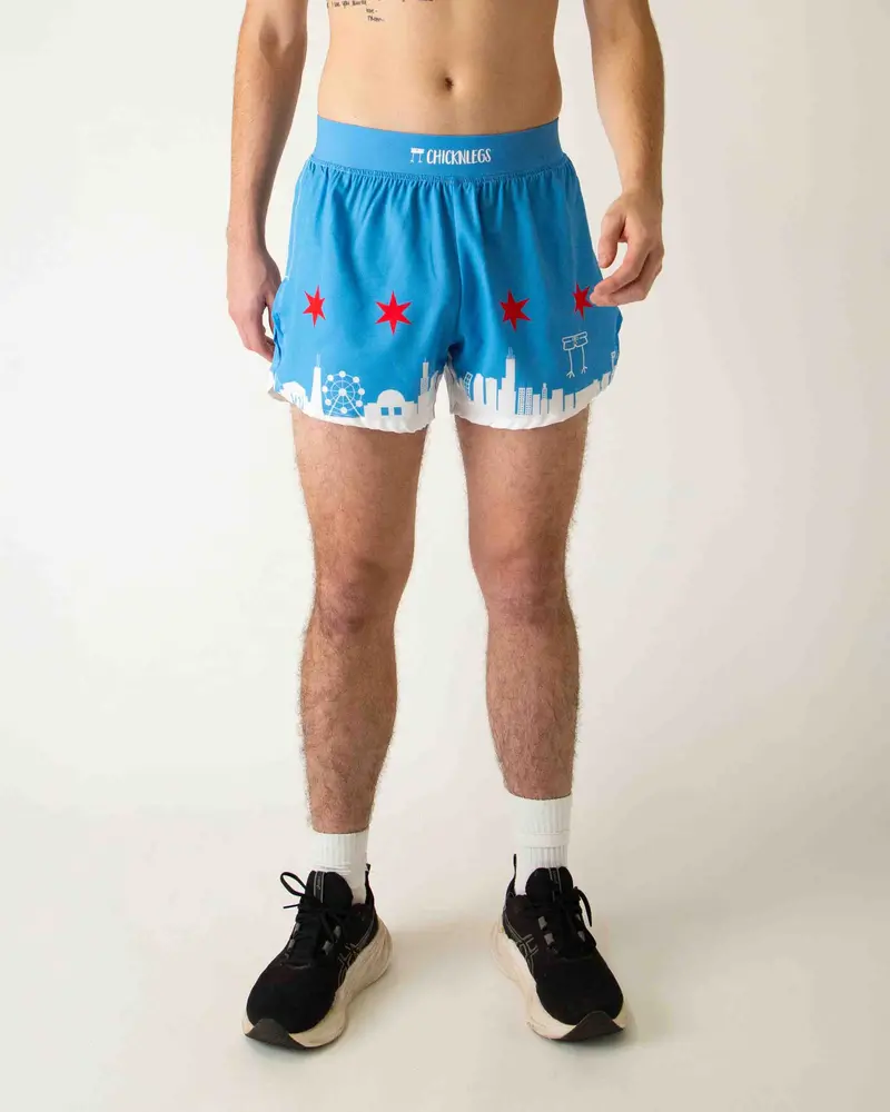 Men's Chicago Skyline 4" Half Split Shorts 1