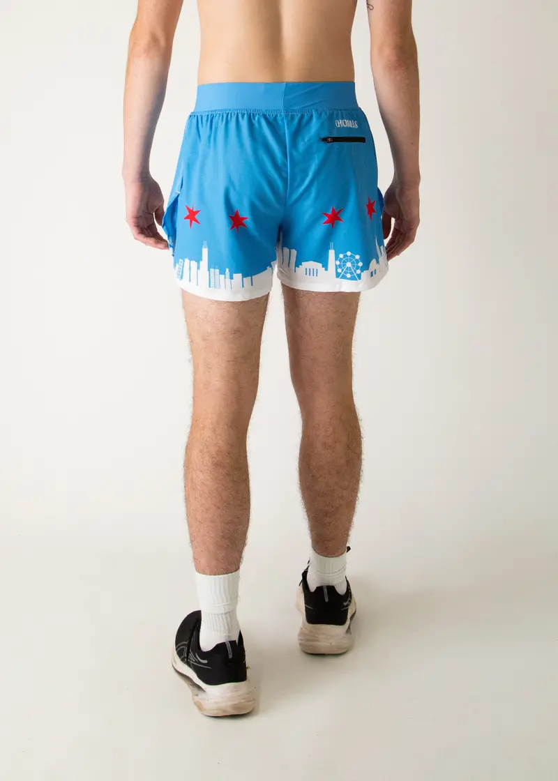 Men's Chicago Skyline 4" Half Split Shorts 4