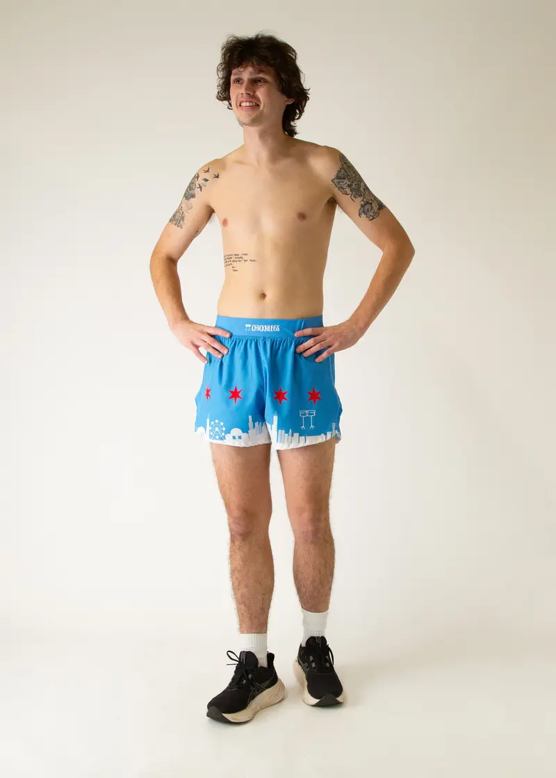Men's Chicago Skyline 4" Half Split Shorts 5