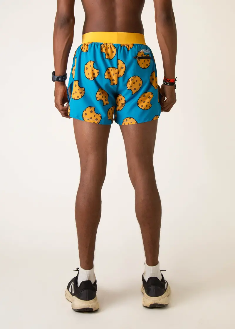 Men's Chocolate Chip Cookies 4" Half Split Shorts 4