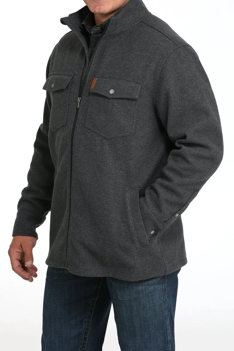 Mens Chrome Brushed Knit Jacket 1