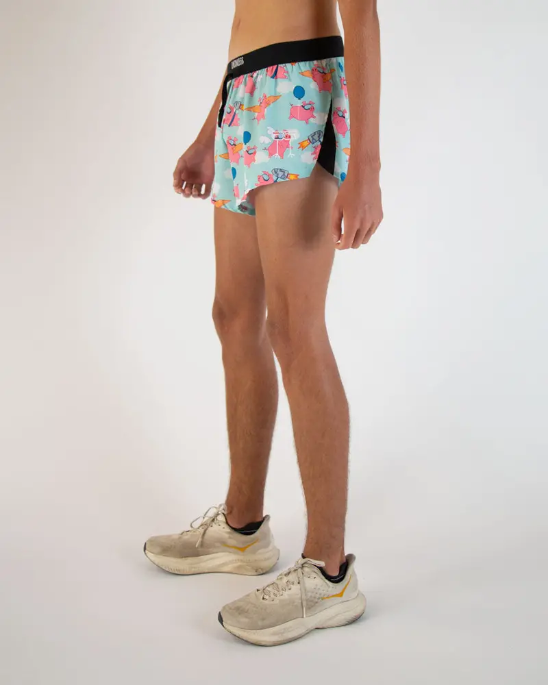 Men's Flying Pigs 2" Ds Split Shorts 4