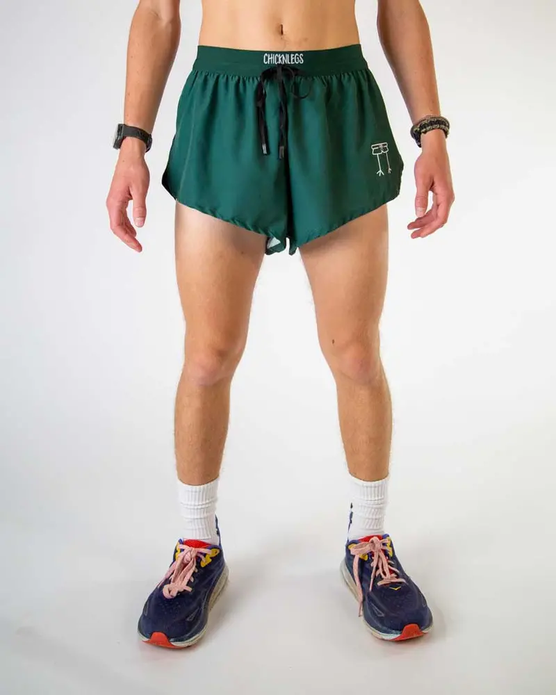 Men's Forest Green 2" Ds Split Shorts 1
