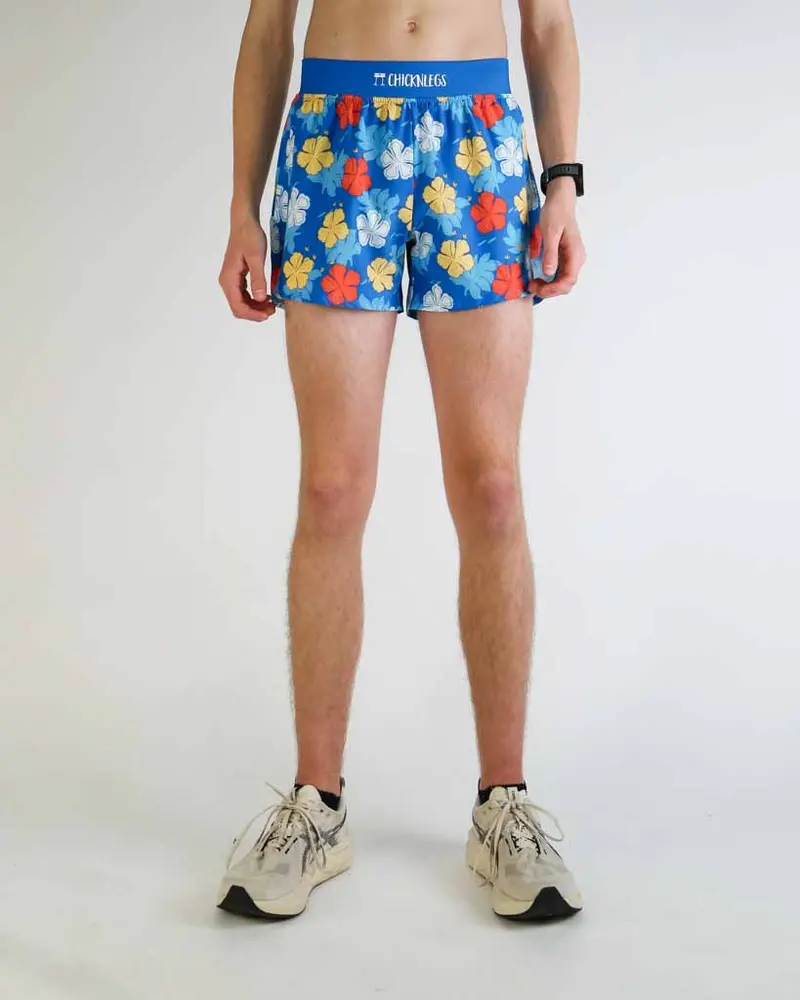 Men's Hawaiian 4" Half Split Shorts 1