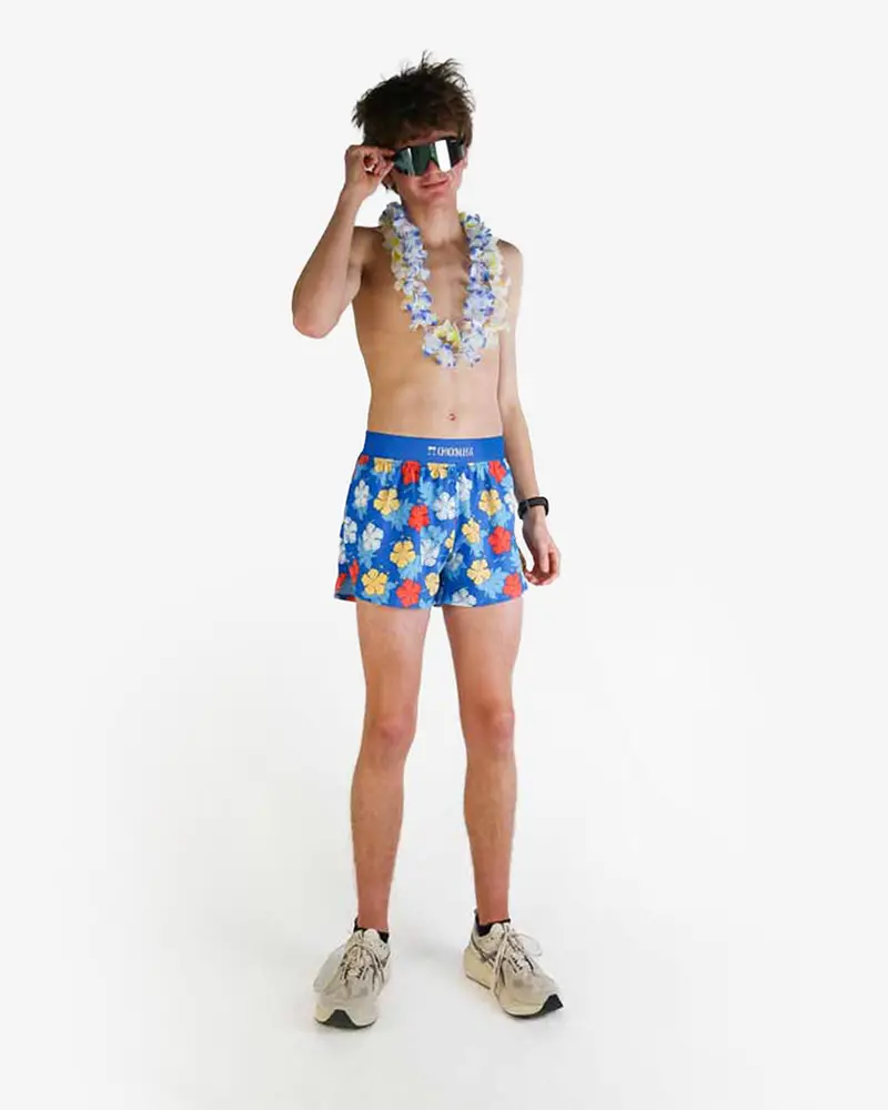 Men's Hawaiian 4" Half Split Shorts 5