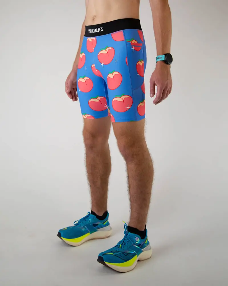 Men's Juicy Peaches 8" Half Tights 3