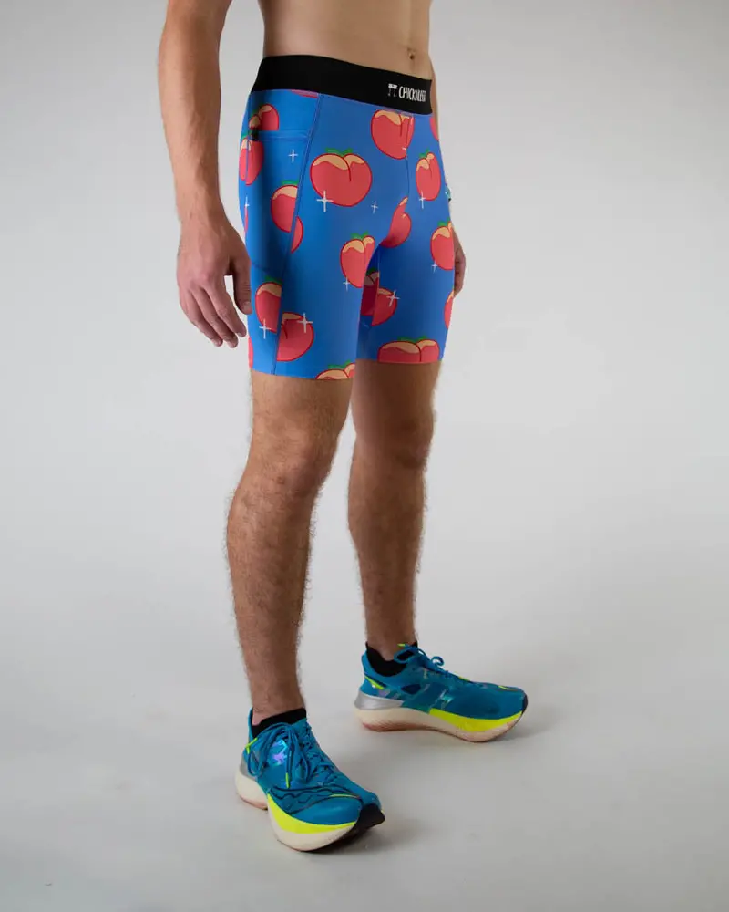 Men's Juicy Peaches 8" Half Tights 4