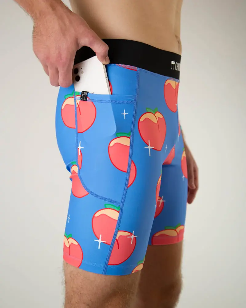 Men's Juicy Peaches 8" Half Tights 5