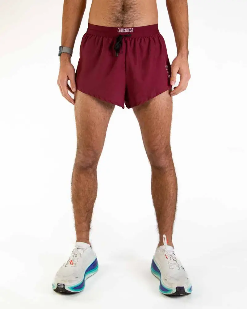 Men's Maroon 2" Ds Split Shorts 1