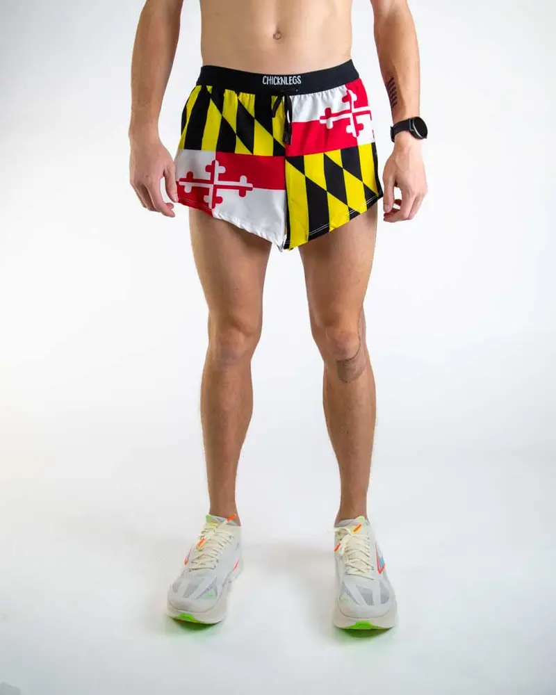 Men's Maryland Flag 2" Ds Split Shorts 1