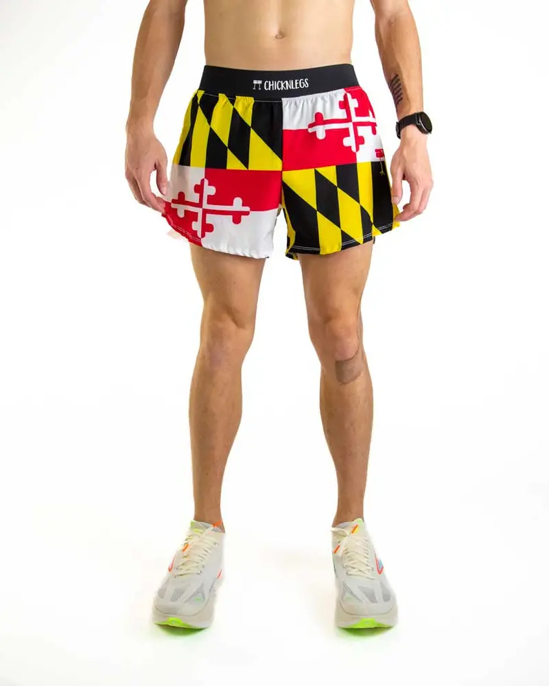 Men's Maryland Flag 4" Half Split Shorts 1
