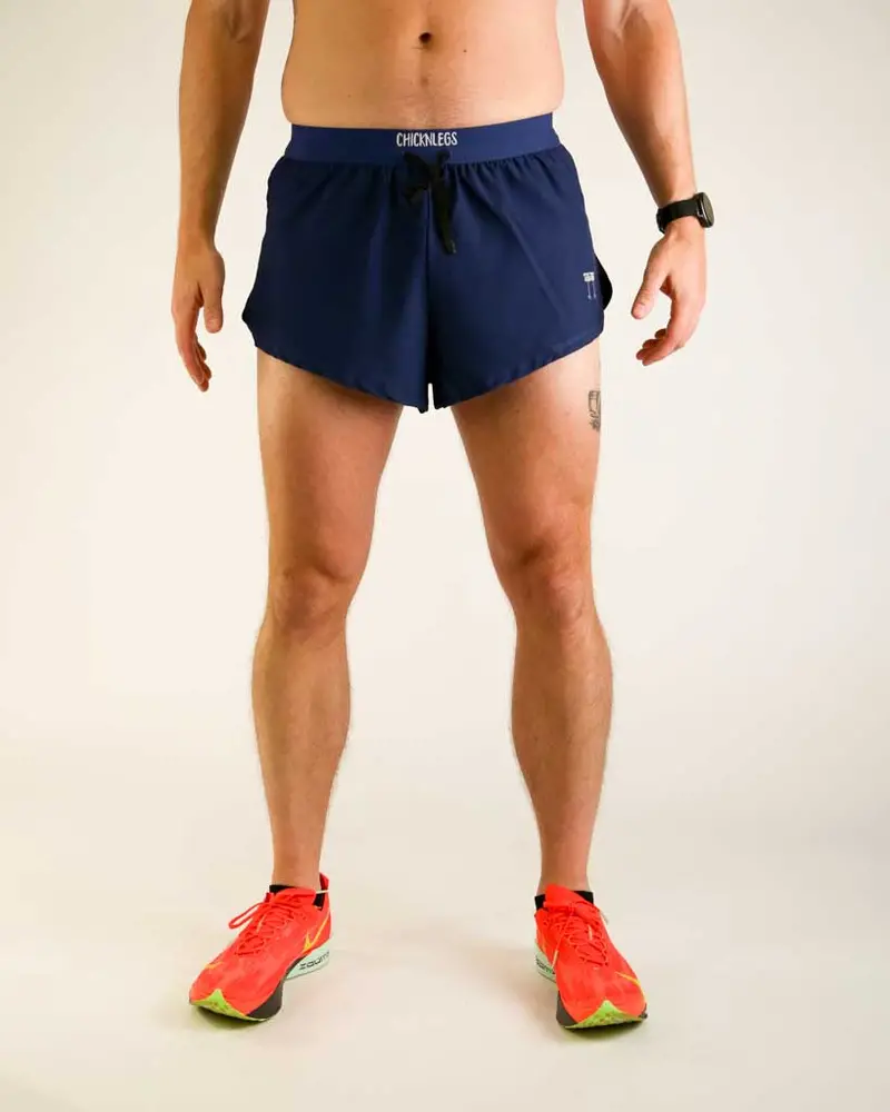 Men's Navy Blue 2" Ds Split Shorts 1