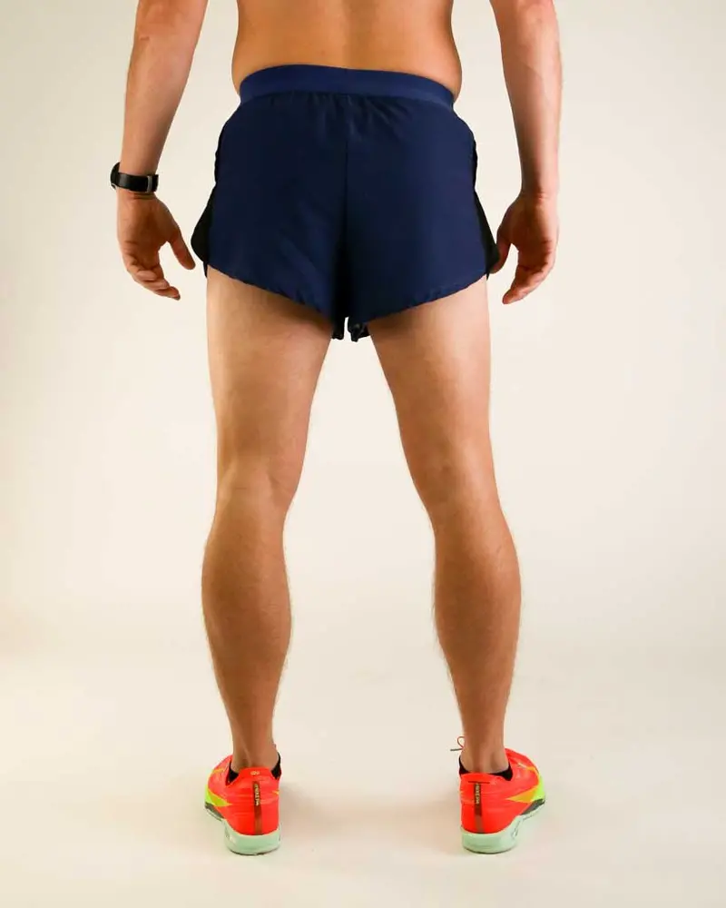 Men's Navy Blue 2" Ds Split Shorts 5