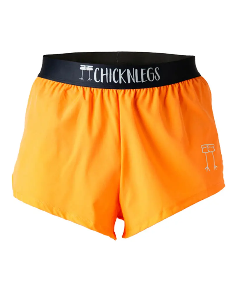 Men's Neon Orange 2" Split Shorts 1