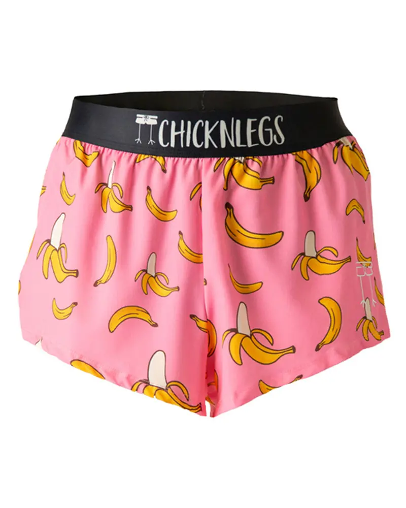 Men's Pink Bananas 2" Split Shorts 1