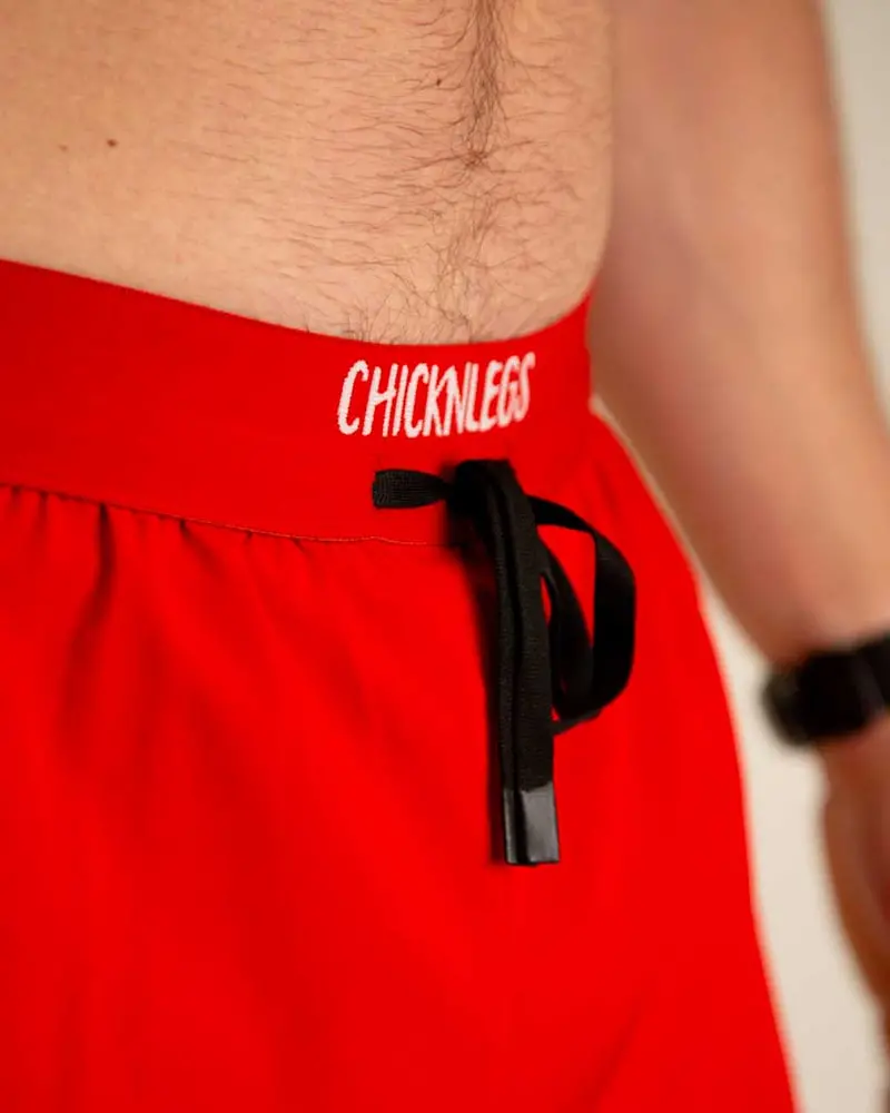 Men's Red 2" Ds Split Shorts 2