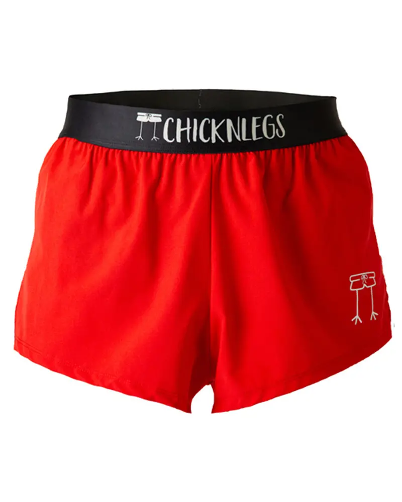 Men's Red 2" Split Short 1