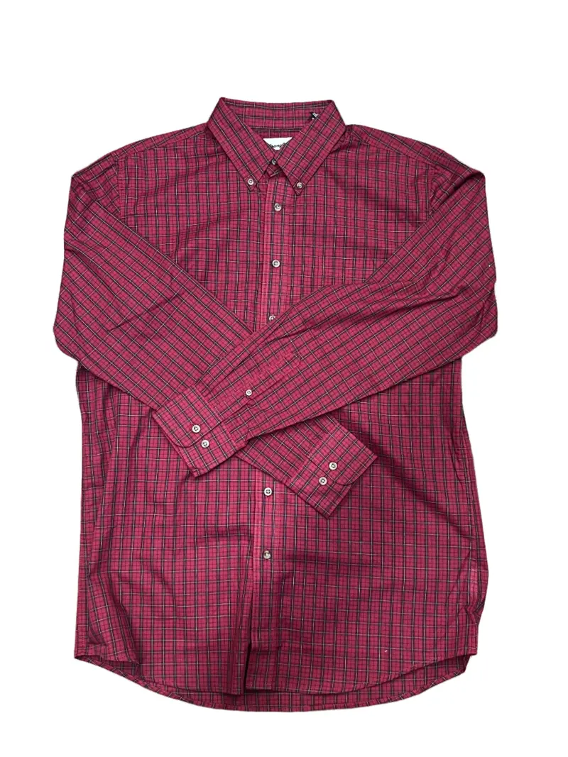 Mens Red Check Riata Long Sleeve Shirt 1