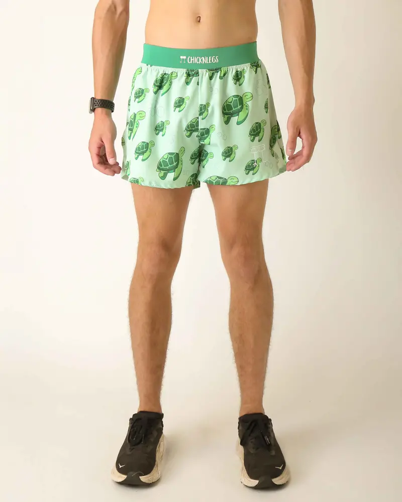 Men's Sea Turtles 4" Half Split Shorts 1