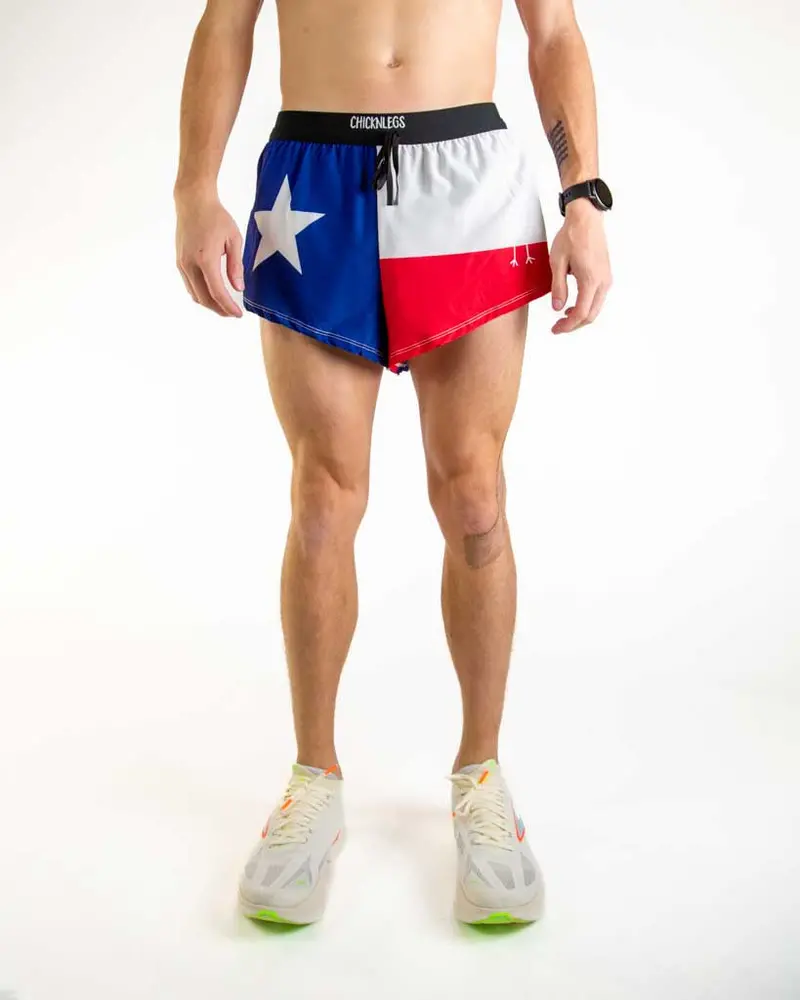 Men's Texas Flag 2" Ds Split Shorts 1