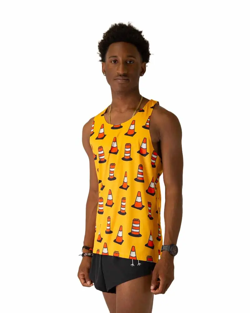 Men's Traffic Cones Performance Singlet 1