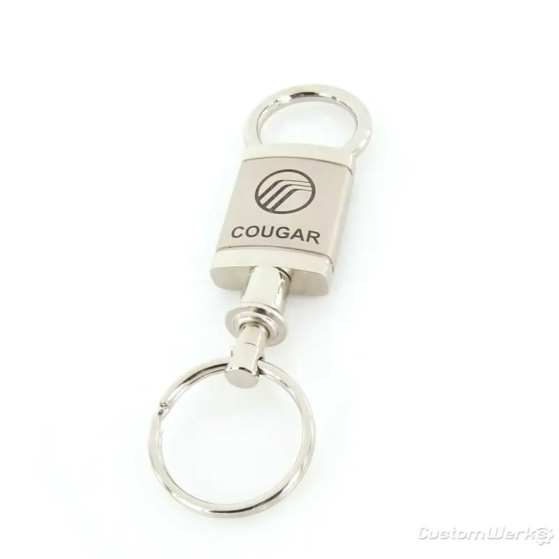 Mercury Cougar Satin Valet Keychain (Chrome) 1