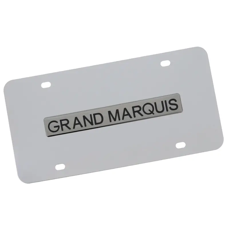 Mercury Grand Marquis Badge License Plate (Chrome) 1