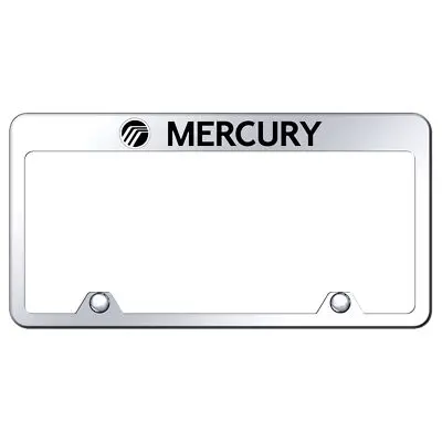 Mercury Laser Etched Logo Stainless Steel Truck License Plate Frame (Chrome) 1