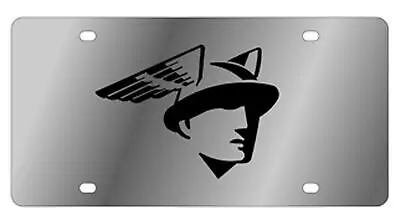 Mercury Man Retro Stainless Steel License Plate (Chrome) 1