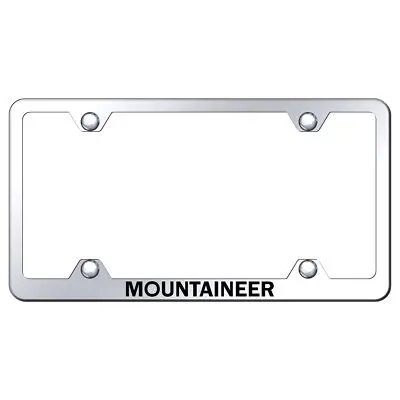 Mercury Mountaineer Laser Etched Logo Wide Body License Plate Frame (Chrome) 1