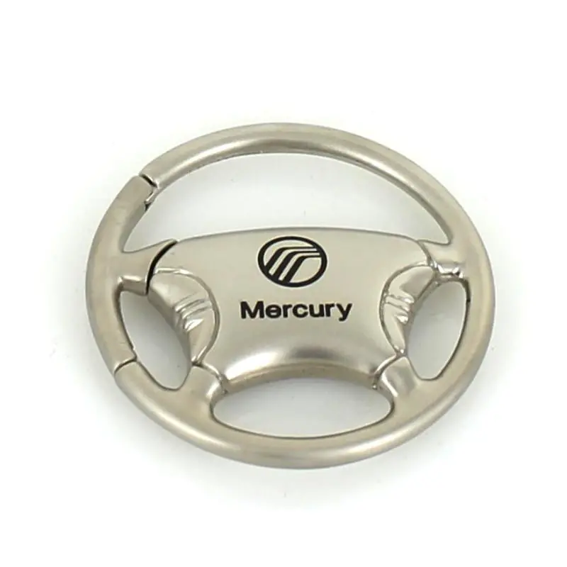 Mercury Steering Wheel Keychain (Chrome) 1