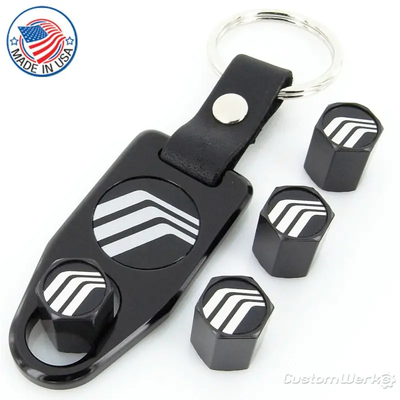 Mercury Tire Valve Caps Wrench Gift Set (Black) 1