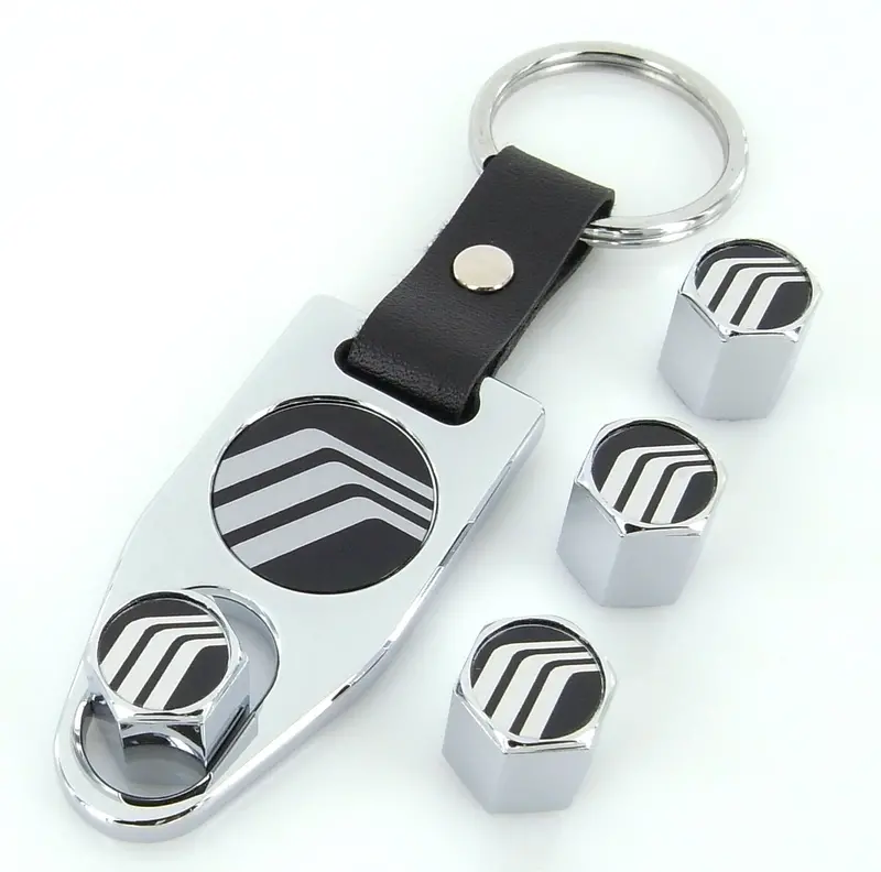 Mercury Tire Valve Caps Wrench Gift Set (Chrome) 1
