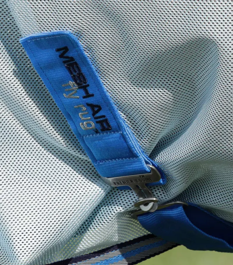 Mesh Air Fly Rug With Surcingles Blue 5