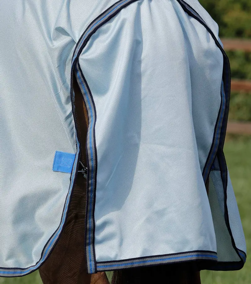 Mesh Air Fly Rug With Surcingles Blue 6