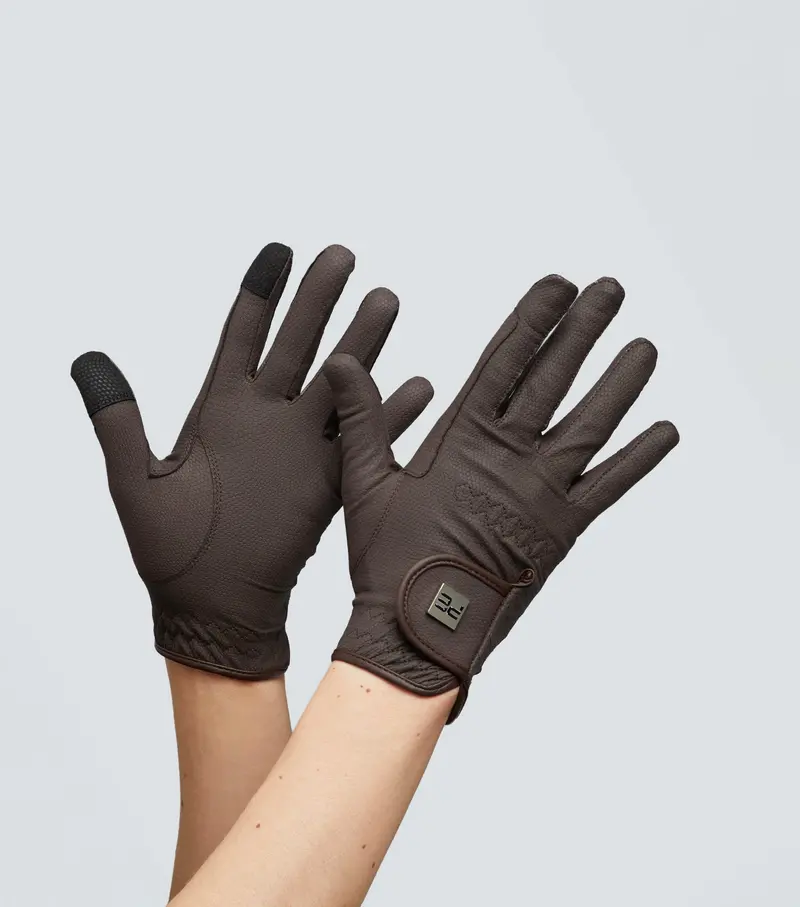 Metaro Junior Riding Gloves Brown 1