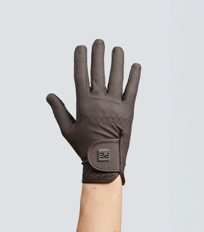 Metaro Junior Riding Gloves Brown 3