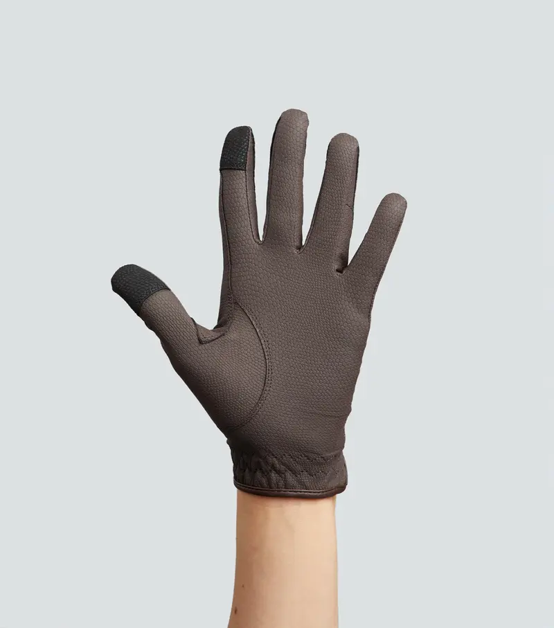 Metaro Junior Riding Gloves Brown 4
