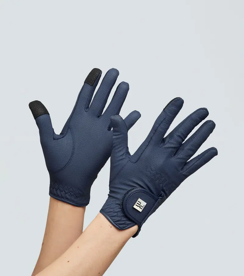 Metaro Junior Riding Gloves Navy 1